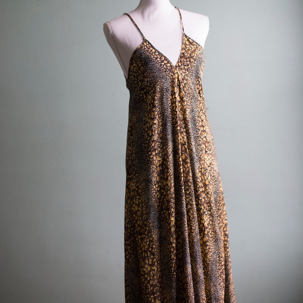 Tolani Snake Skin Pattern Sun Dress